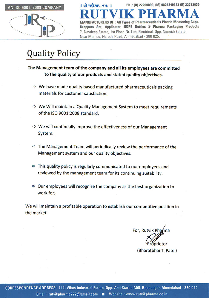 Click to enlarge Rutvik Pharma